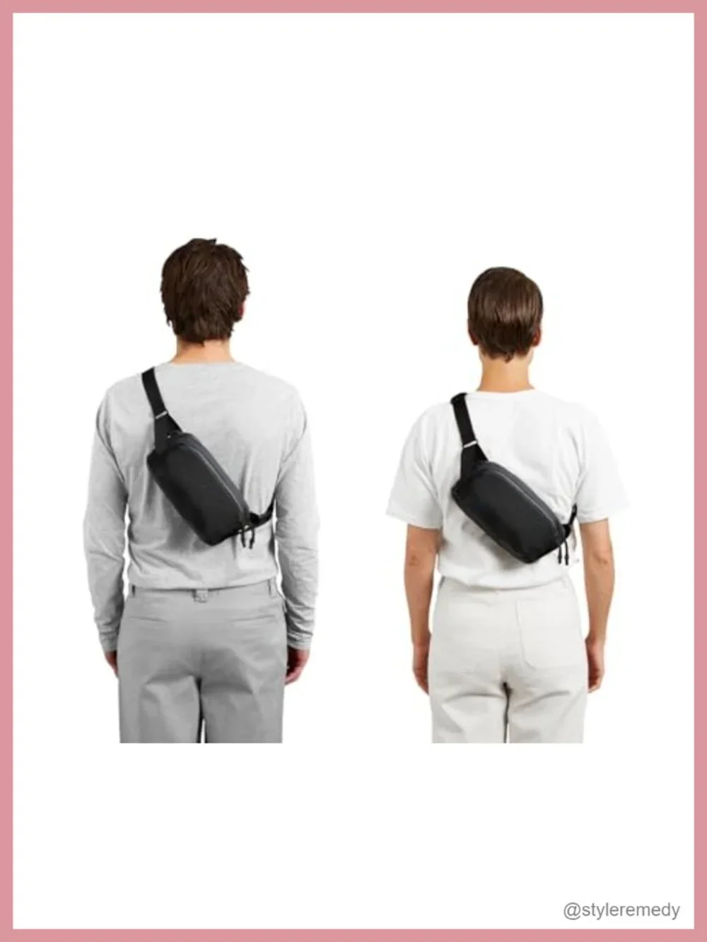 Venture Ready Sling Travel Crossbody Bag Water-Resistant Recycled Nylon